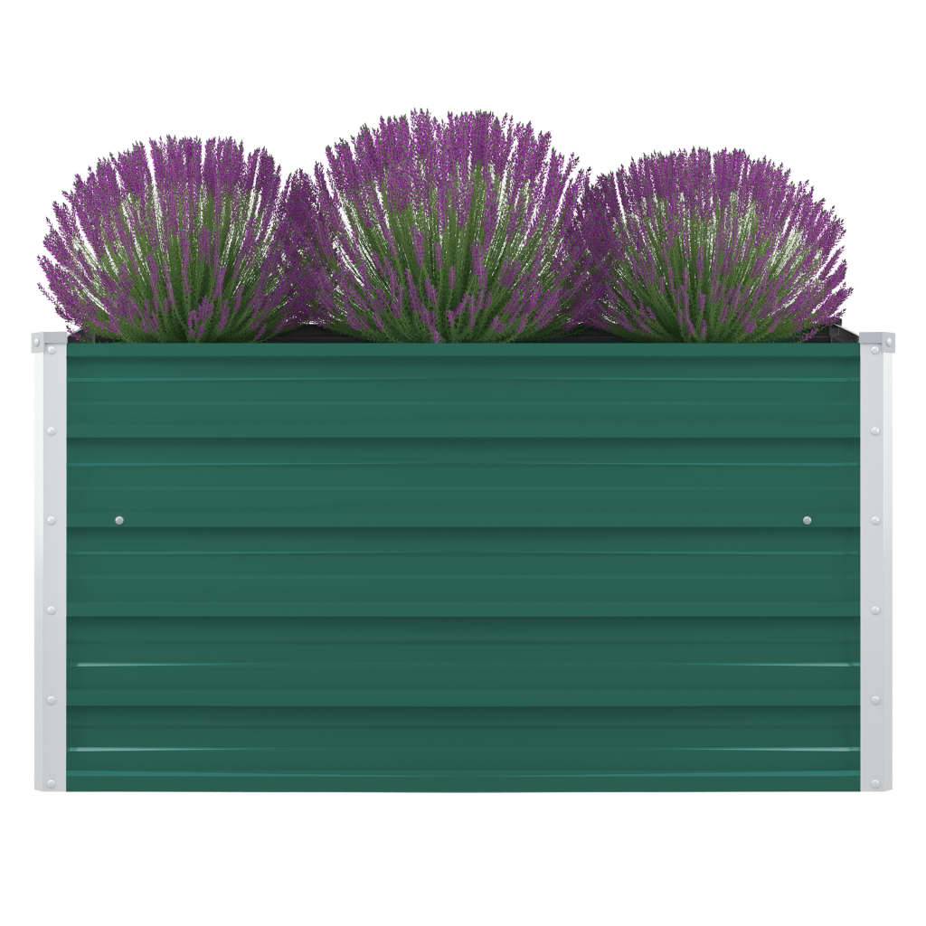 Vidaxl - Jardinière 100 x 100 x 45 cm Acier galvanisé Vert vidaXL 47025 - Image 1