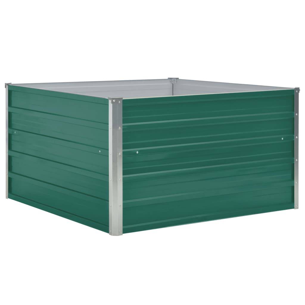 Vidaxl - Jardinière 100 x 100 x 45 cm Acier galvanisé Vert vidaXL 47025 - Image 2