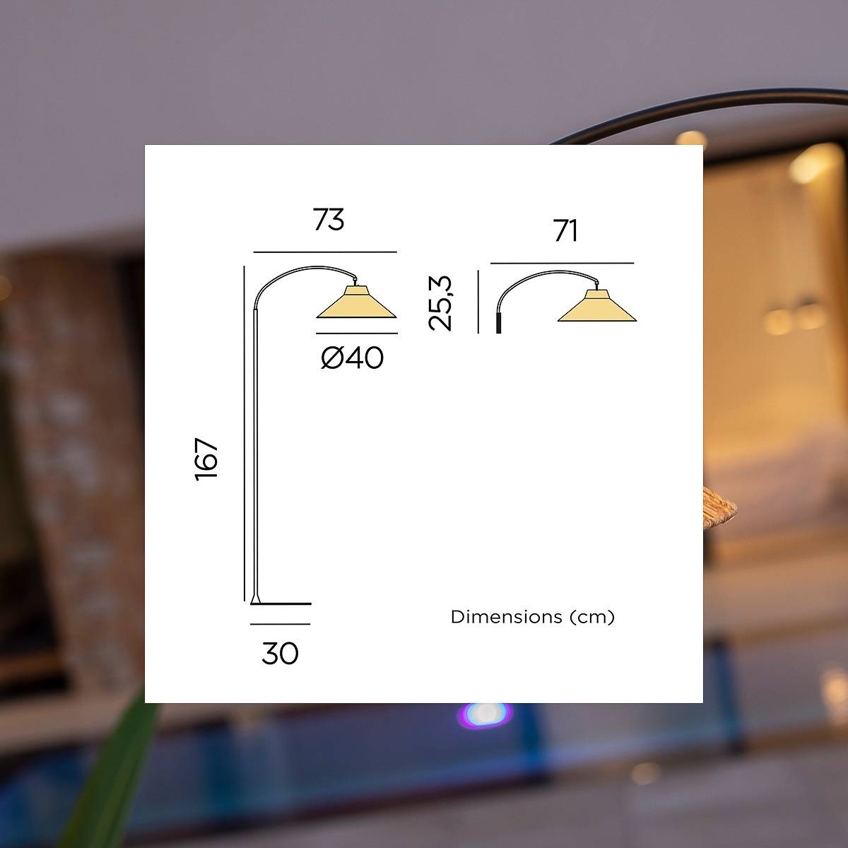 Lampadaire de jardin sur batterie Niza 165 cm - Image 4