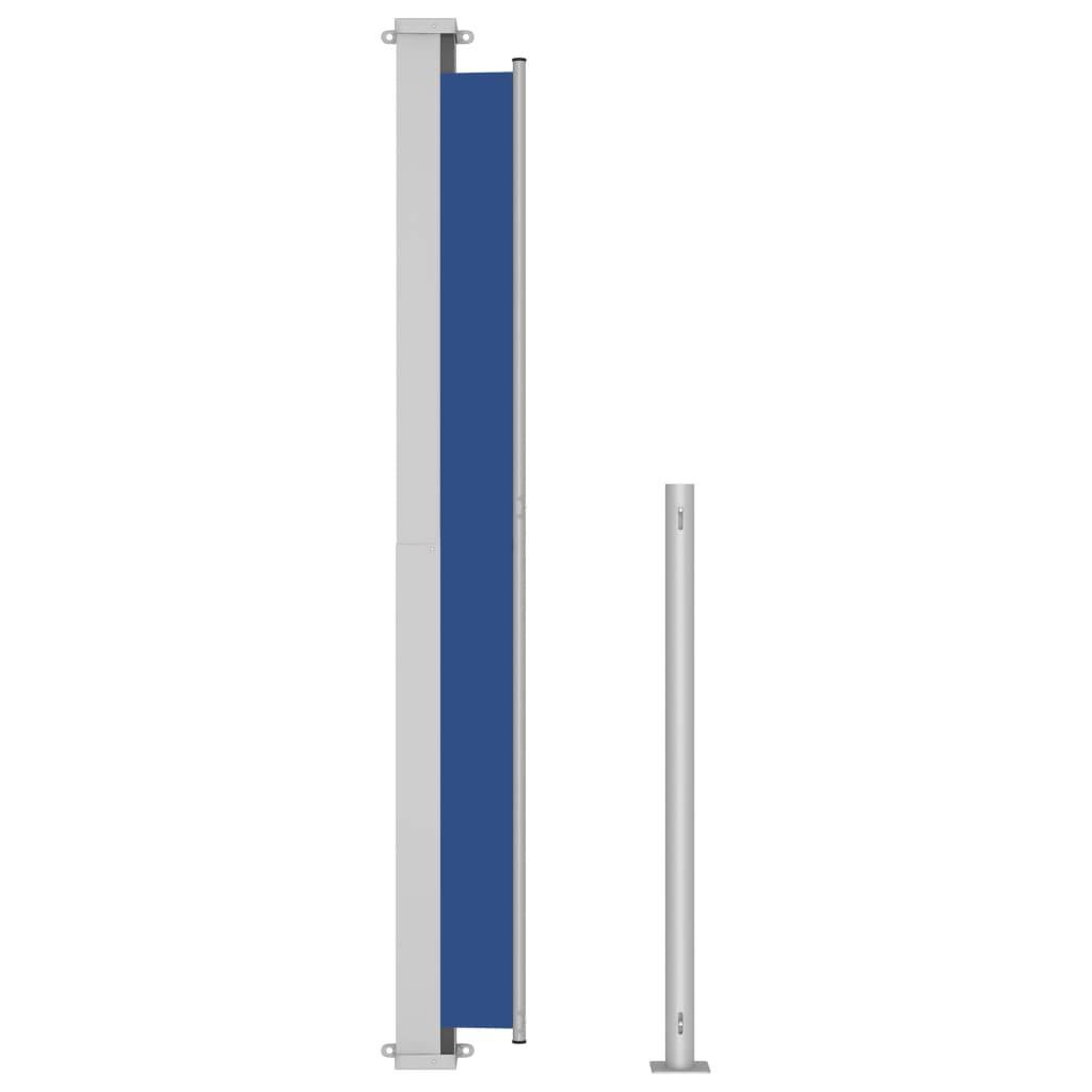 Store Banne - Auvent latéral rétractable de patio 200x500 cm Bleu - MEUBLE PRO - Image 4