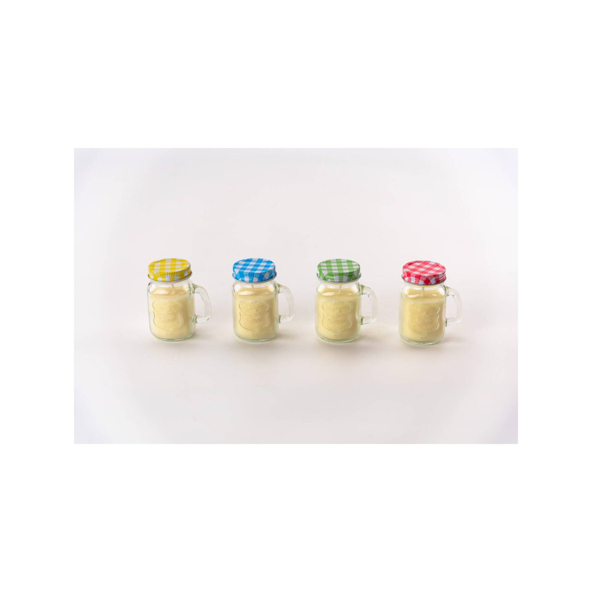 Sans Marque - Lot de 4 bougies citronnelle d'extérieure - Contre les moustiques - A la cire de soja - 7 x 8,5 cm - Image 1