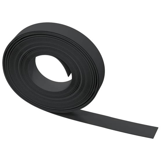 Bordure pelouse polyéthylène extérieur aménagement paysager 10mx10cm noir - ComfortXL Outdoor Living - Image 4