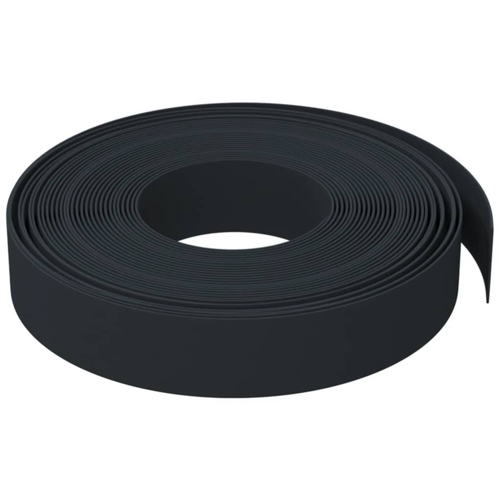Bordure pelouse polyéthylène extérieur aménagement paysager 10mx10cm noir - ComfortXL Outdoor Living - Image 3