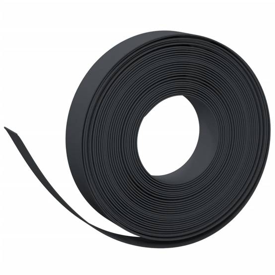 Bordure pelouse polyéthylène extérieur aménagement paysager 10mx10cm noir - ComfortXL Outdoor Living - Image 2
