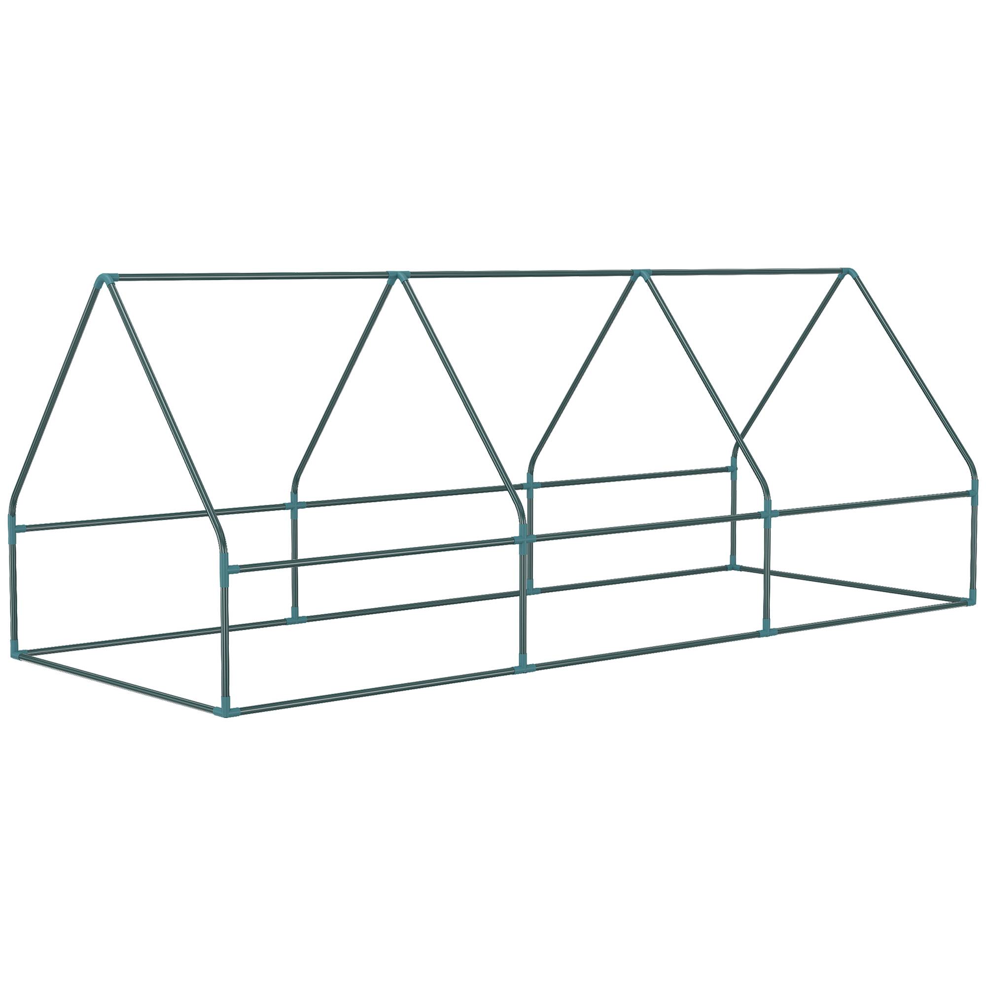 Mini serre tunnel acier PE pour potager et semis protection croissance 240x90x90cm vert - ComfortXL Outdoor Living - Image 8