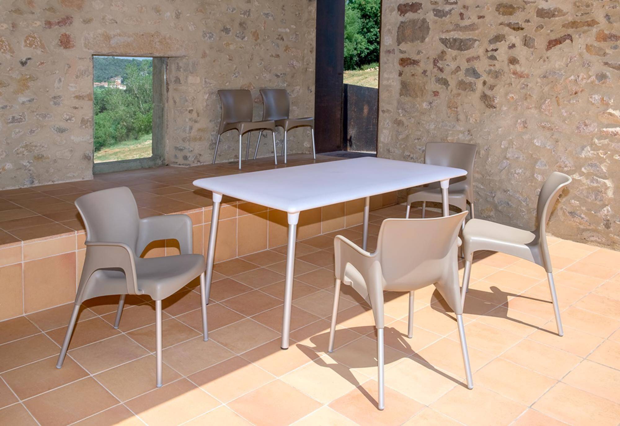 Set 2 chaises intérieur, extérieur vert citron MOON garbar - Image 3