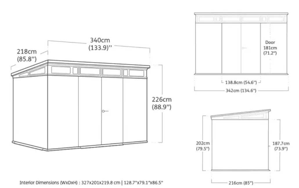 Keter - Abri de jardin Signature 117 - Aspect bois Douglas - 7,4m - KETER - Image 9
