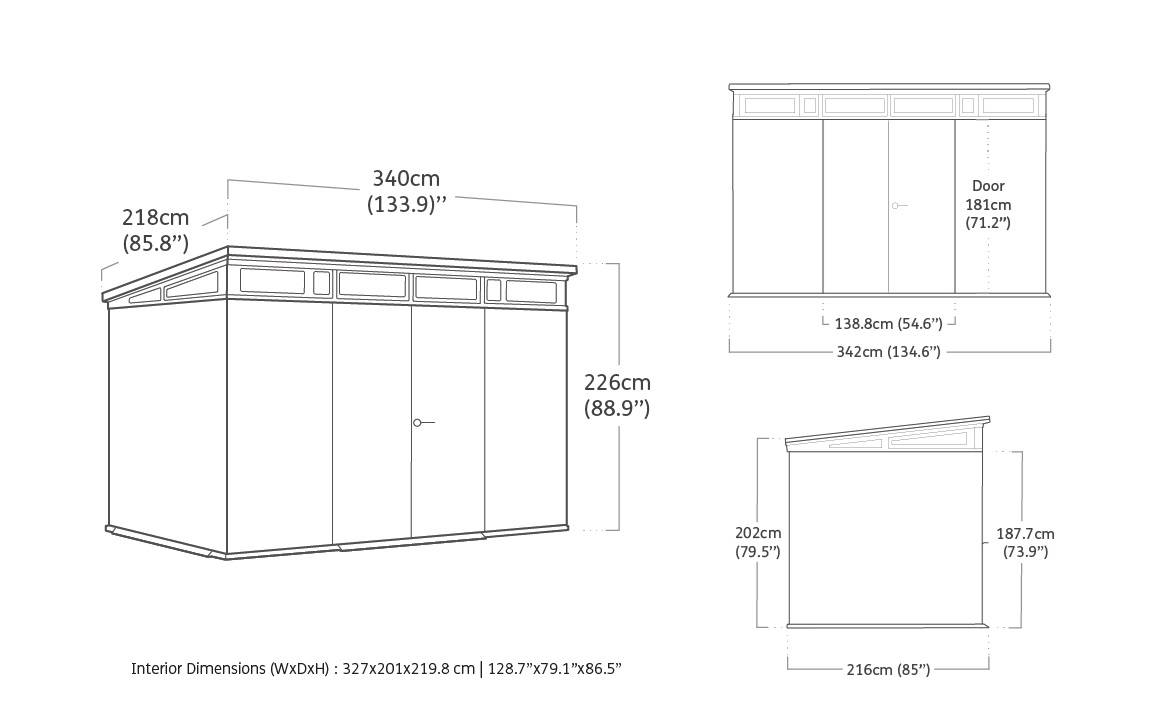 Keter - Abri de jardin Signature 117 - Aspect bois Douglas - 7,4m - KETER - Image 9
