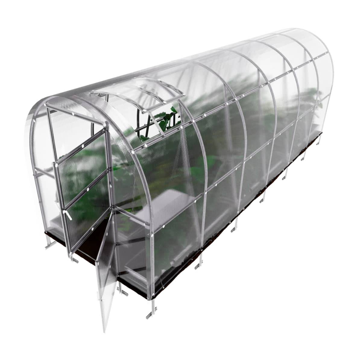 KLASIKA GREENHOUSES - Serre KLASIKA SLIM 2 x 6 m (12 m²) , 4 mm avec revêtement en polycarbonate - Image 4