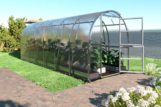 KLASIKA GREENHOUSES - Serre KLASIKA SLIM 2 x 6 m (12 m²) , 4 mm avec revêtement en polycarbonate - Image 1