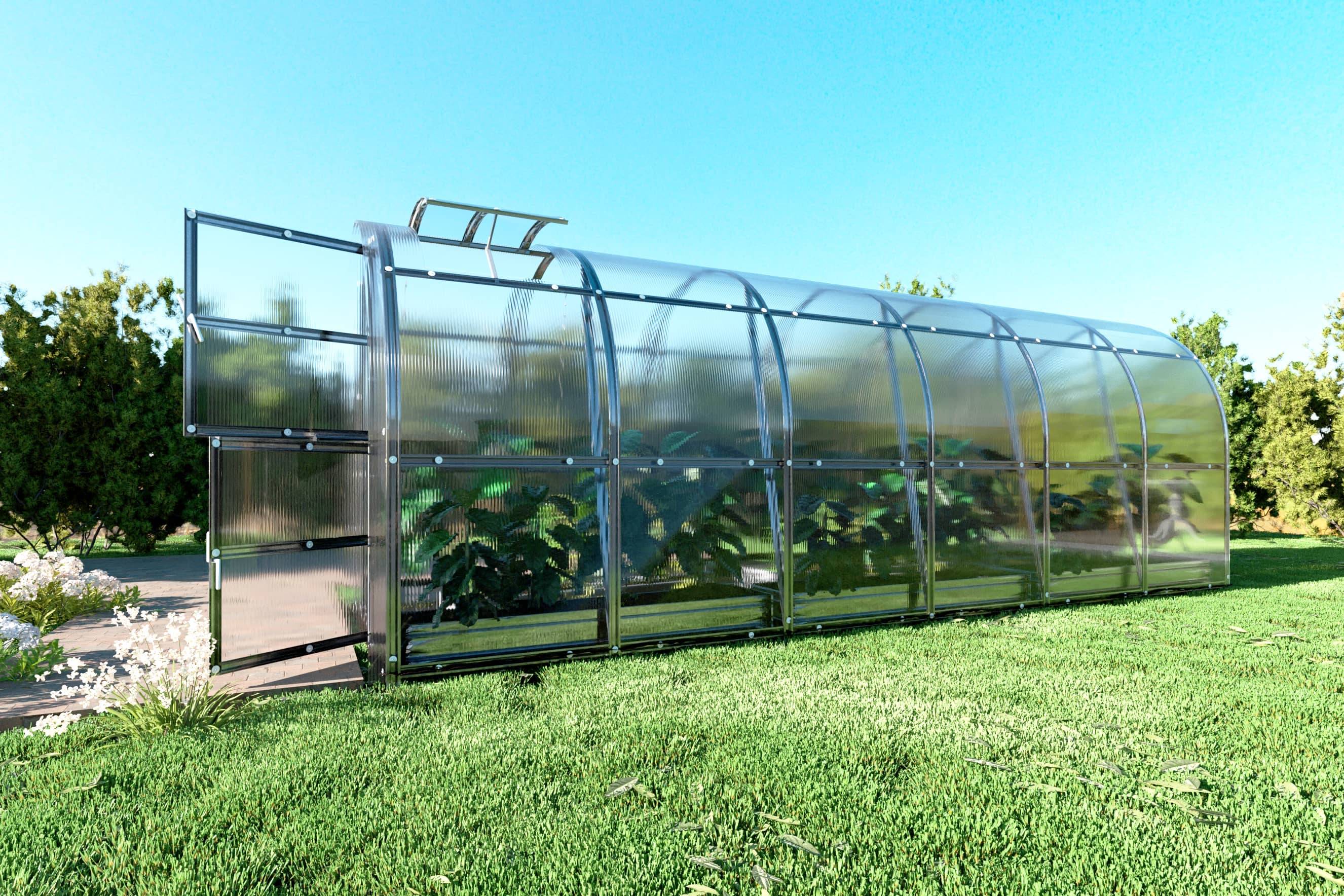 KLASIKA GREENHOUSES - Serre KLASIKA SLIM 2 x 6 m (12 m²) , 4 mm avec revêtement en polycarbonate - Image 3
