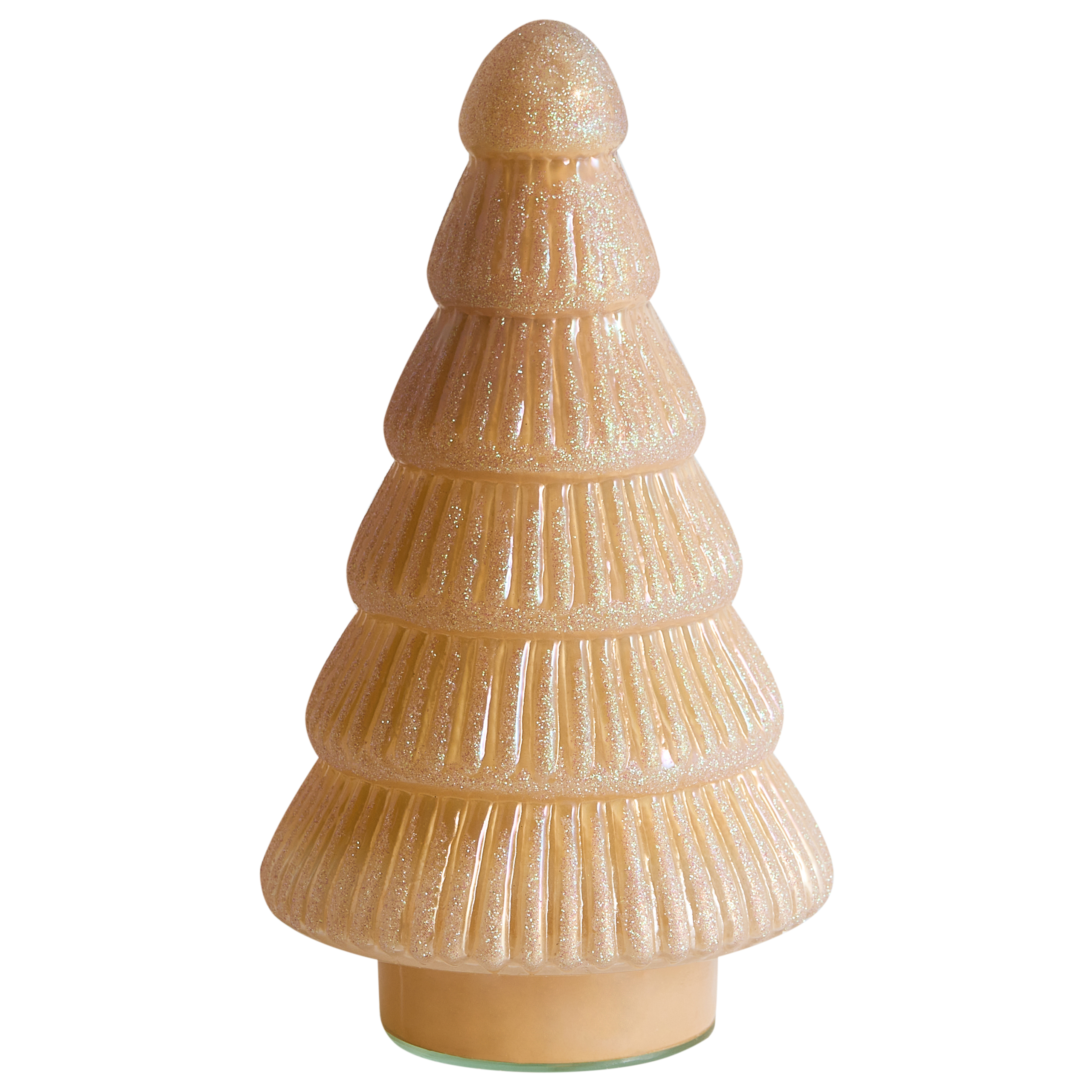 Beliani - Accessoire Décoratif Verre Beige FLAREN - 13x13x25- Beliani - Image 4
