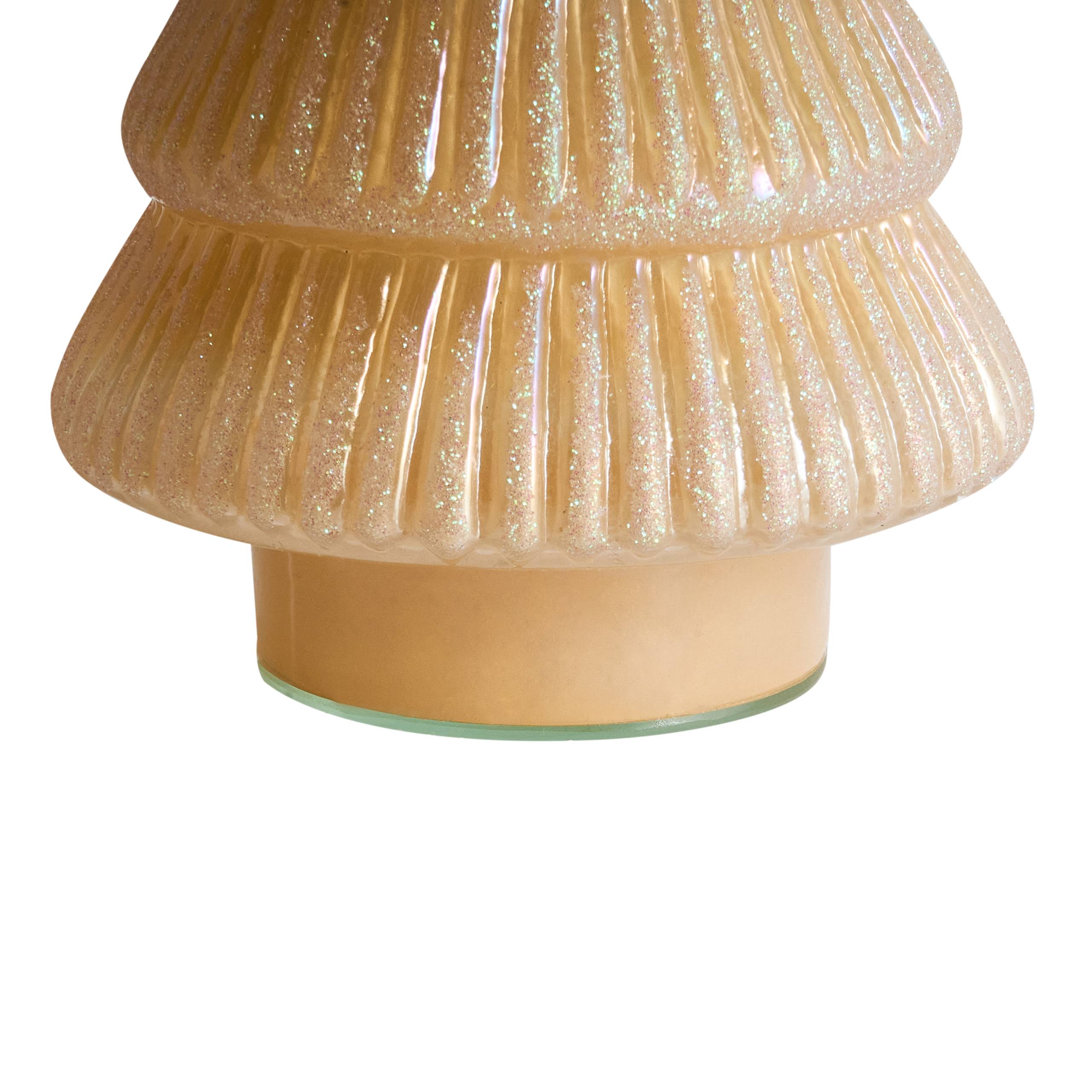 Beliani - Accessoire Décoratif Verre Beige FLAREN - 13x13x25- Beliani - Image 6