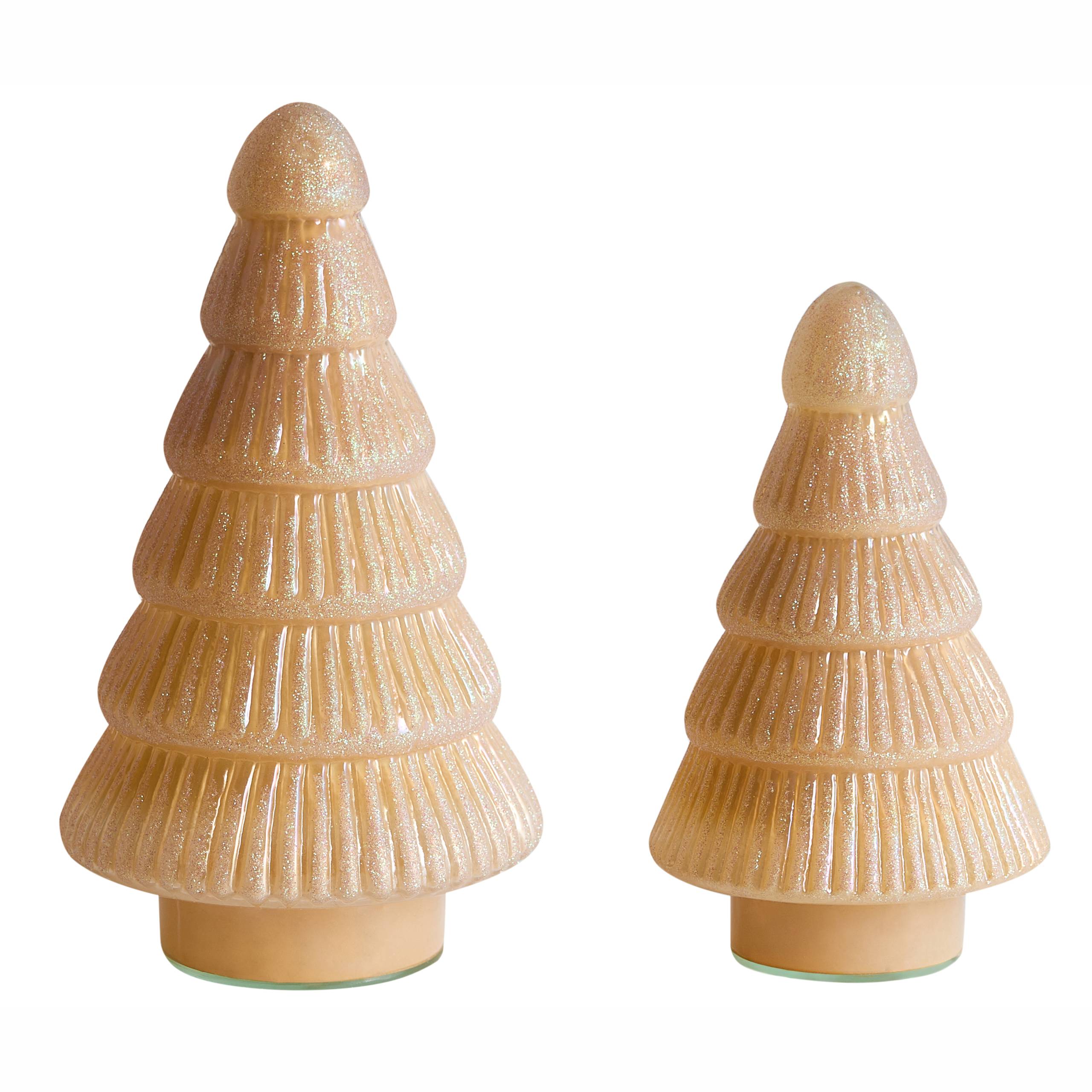 Beliani - Accessoire Décoratif Verre Beige FLAREN - 13x13x25- Beliani - Image 2