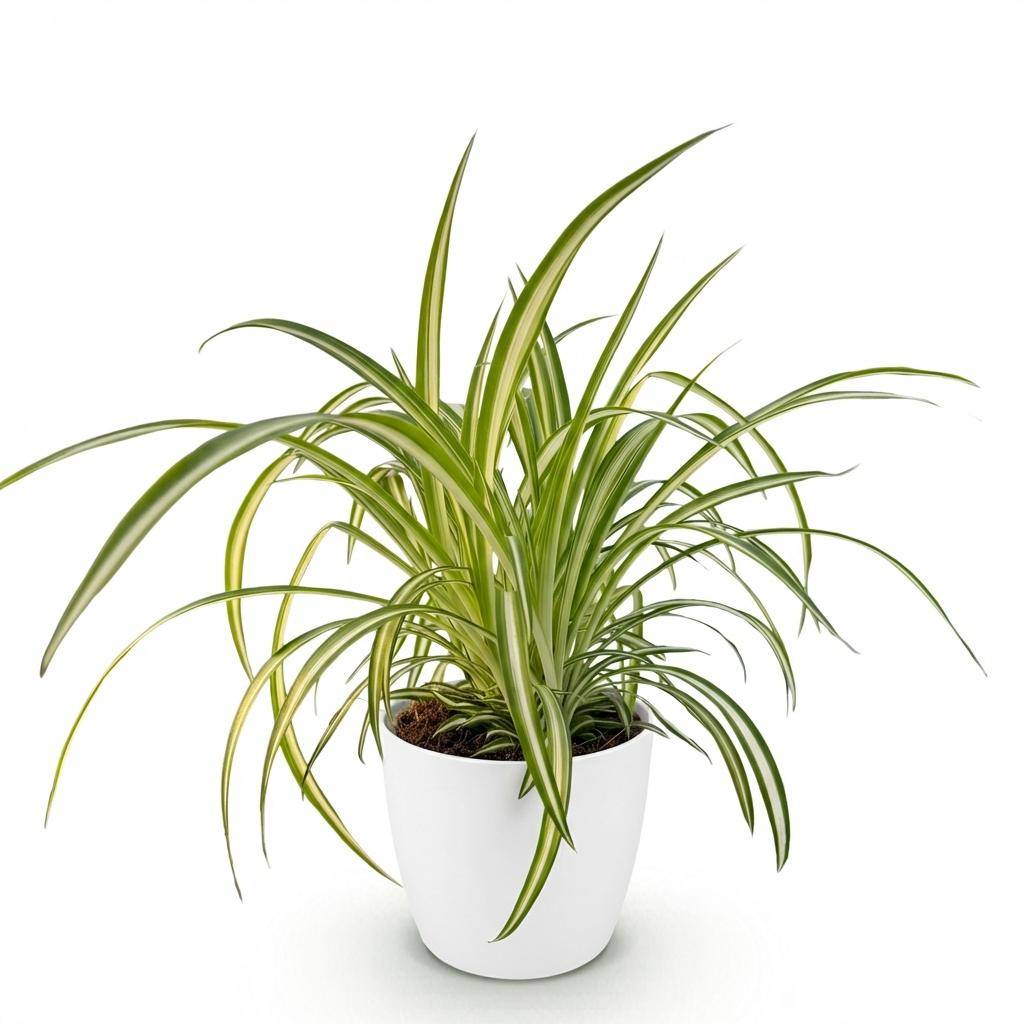 Chlorophytum comosum Variegatum - Pet-friendly - Plante araignée - Pot de 12cm - Hauteur 20-30cm - 1 plante - Plantes d'intérieur - Image 7