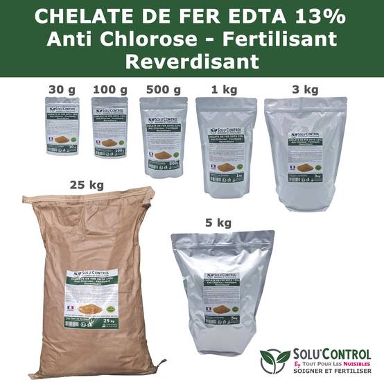Tout pour les nuisibles - SOLU'CONTROL - Chélate de Fer EDTA 13%, Anti-chlorose, Fertilisant, Reverdissant, 5 kg - Image 4