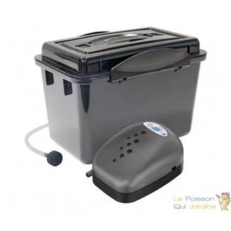 Kit Aération Bassin 250L avec Boîtier Étanche | Pompe 96 L/H