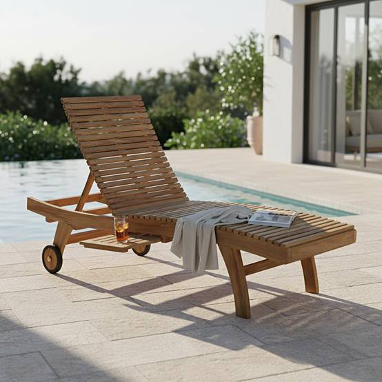 Teck'Attitude - Bain de Soleil en teck massif Beverly - TECK'Attitude - Image 4