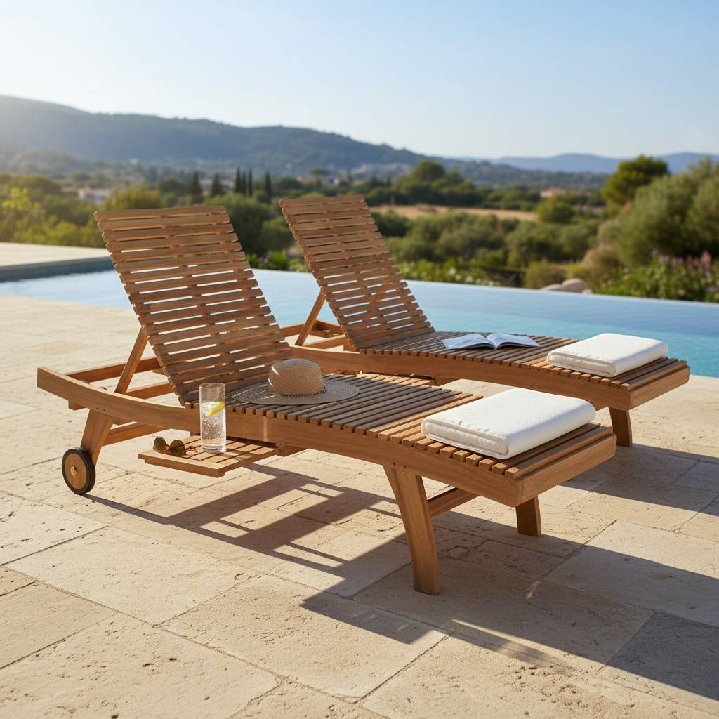 Teck'Attitude - Bain de Soleil en teck massif Beverly - TECK'Attitude - Image 7