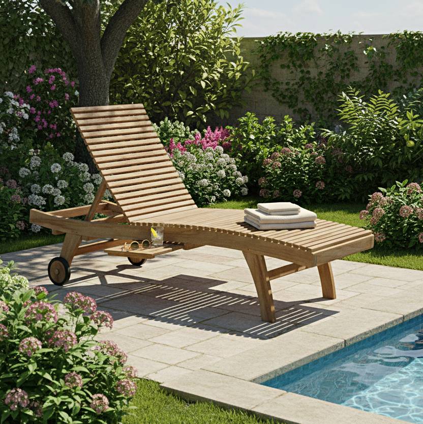 Teck'Attitude - Bain de Soleil en teck massif Beverly - TECK'Attitude - Image 8