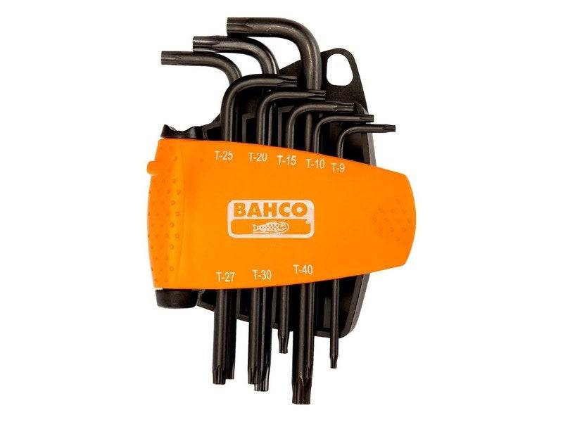 Bahco - Jeu de 8 clés mâle torx longue, 9-10-15-20-25-27-30-40 mm