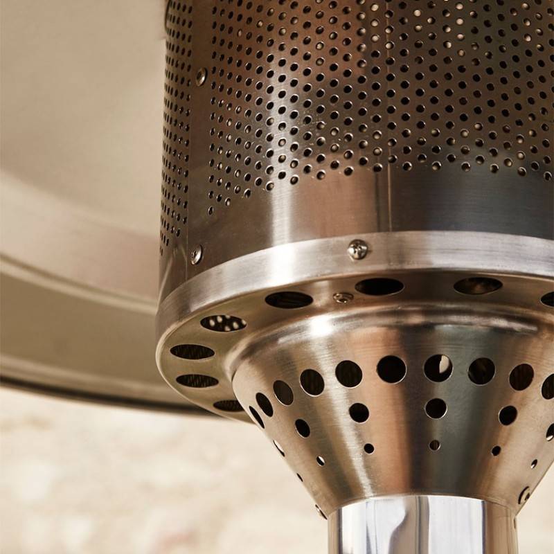 Favex - Parasol chauffant d'extérieur à gaz - FAVEX - Cosy Élégance Noir Ecoline - Prêt à l'emploi livré avec tuyau et détendeur - 12 m² - Image 6