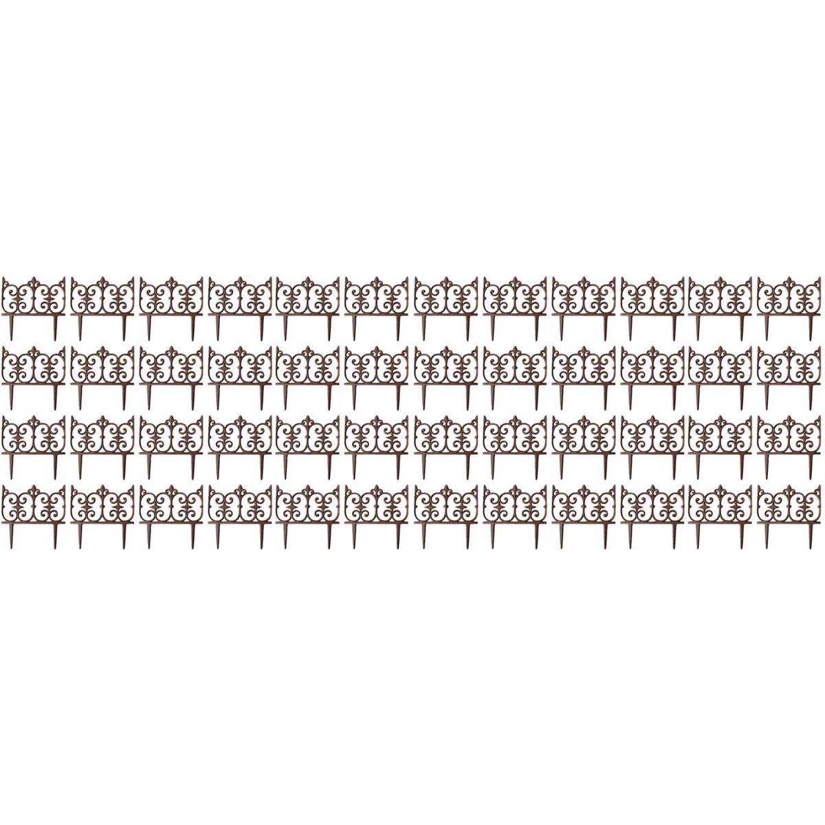 Esschert Design - Bordure de jardin en fonte Valentine Lot de 48 - Image 1