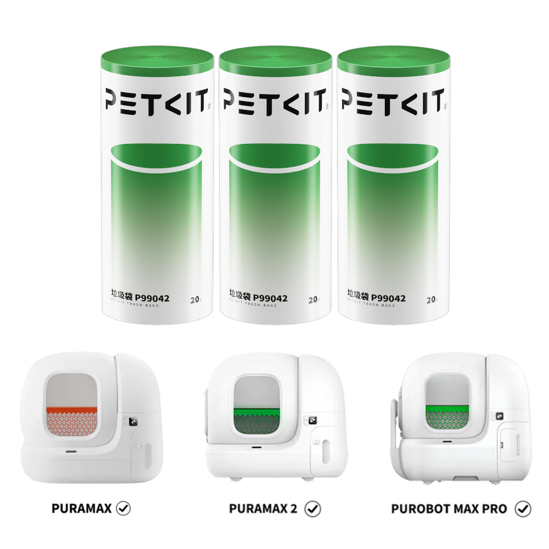 Sacs poubelles pour litière PuraMax et Purobot Max PETKIT lot de 3 rouleaux - Image 1