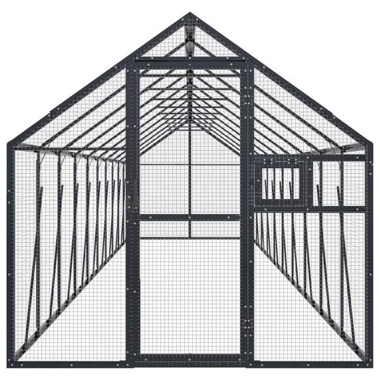 Volière Immense Aluminium Parcours Vol Anthracite 179x1000cm - ComfortXL Outdoor Living - Image 3