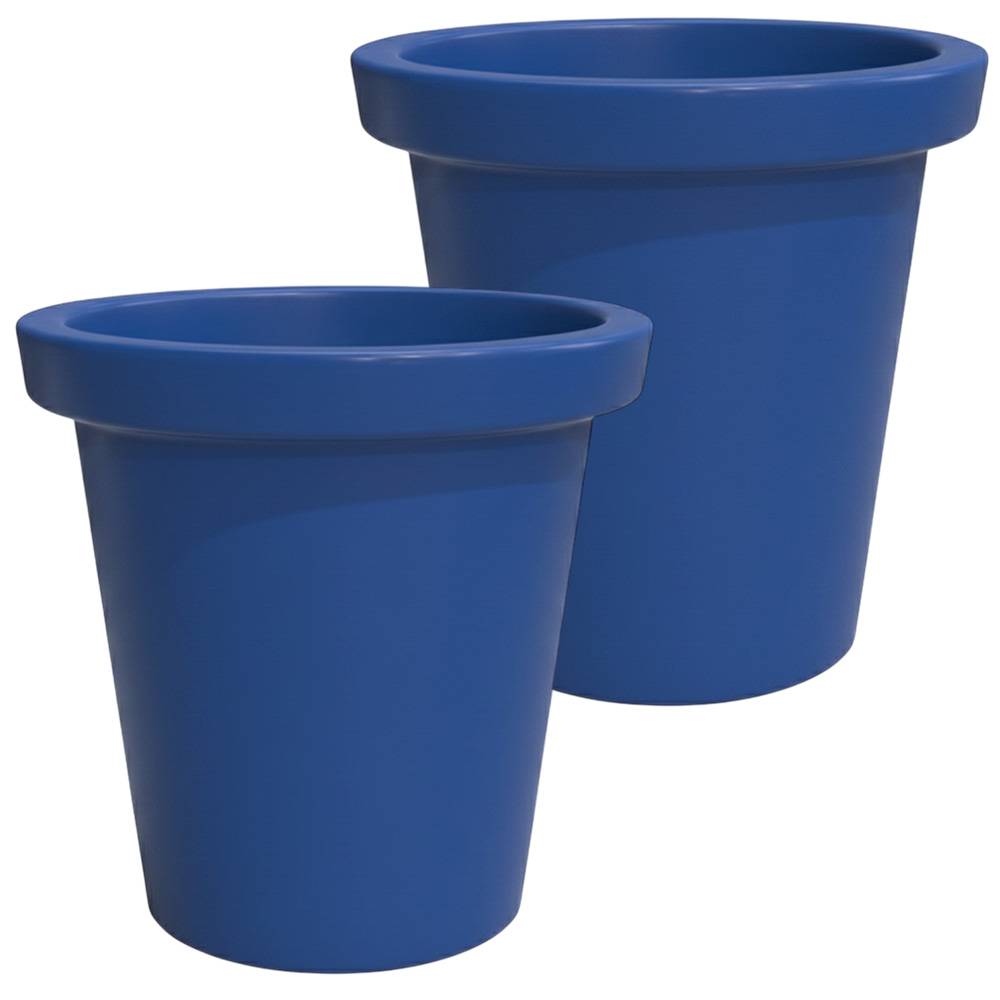 Plast'Up Rotomoulage - Pot de fleurs rond xxl delight 420l- lot de 2 - plast'up rotomoulage - Image 1