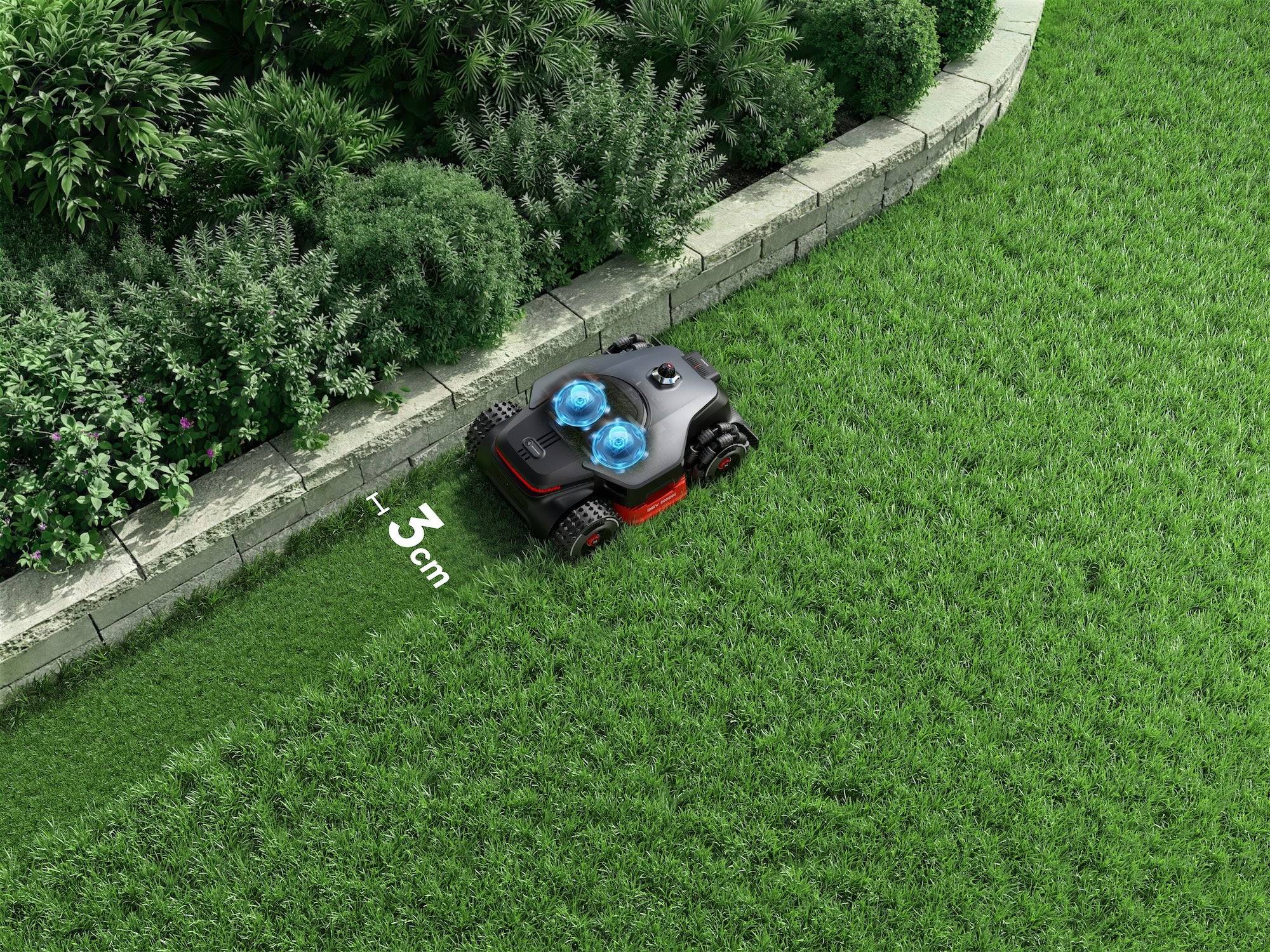 Robot tondeuse sans fil périphérique VIDAR3000AWD 4 roues motrices 3000 m² NexLawn - Image 8