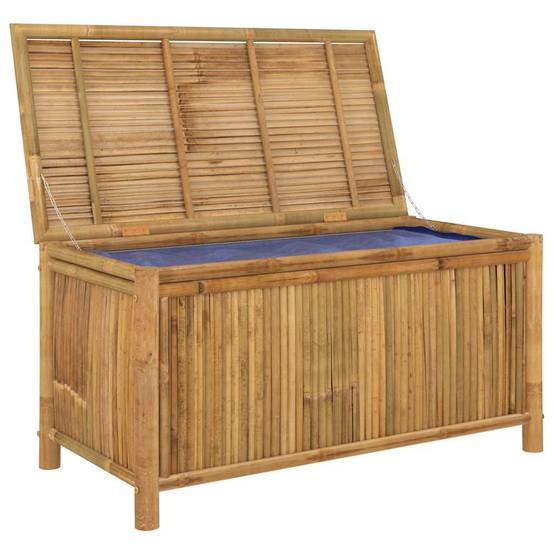 Boîte de rangement jardin bambou naturel 110 x 52 x 55 cm - PANGIVO - Image 5