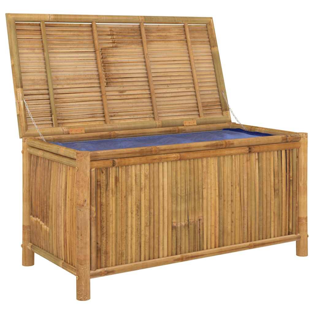 Boîte de rangement jardin bambou naturel 110 x 52 x 55 cm - PANGIVO - Image 5