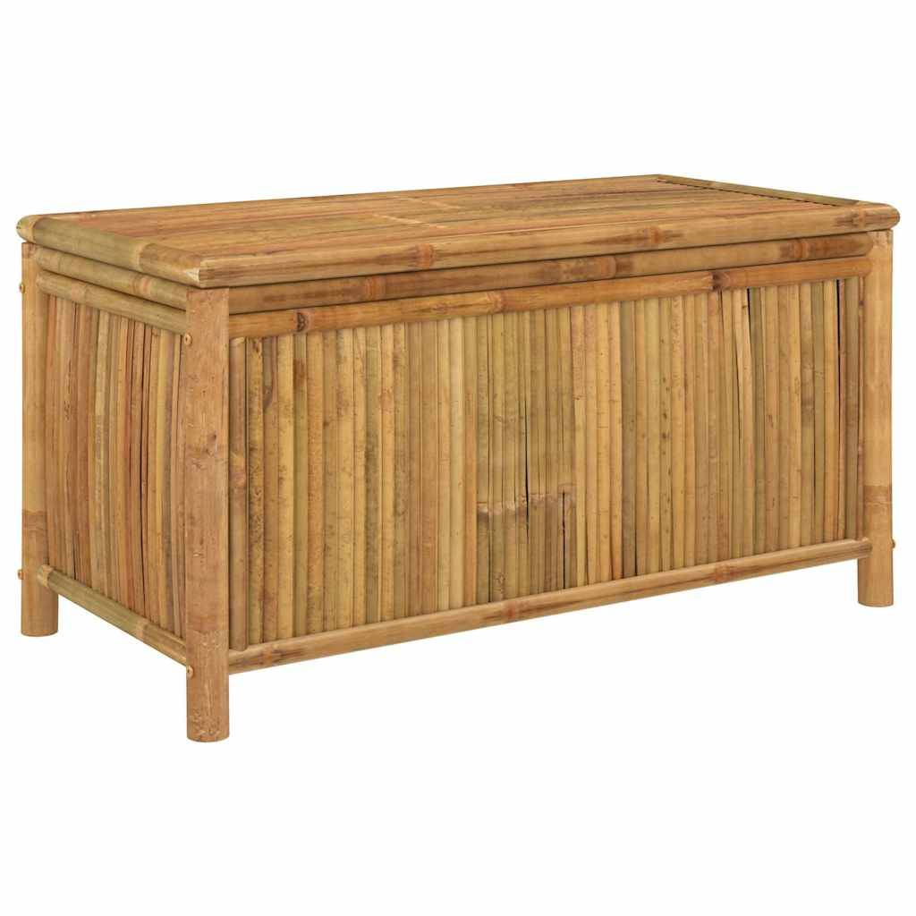 Boîte de rangement jardin bambou naturel 110 x 52 x 55 cm - PANGIVO - Image 2