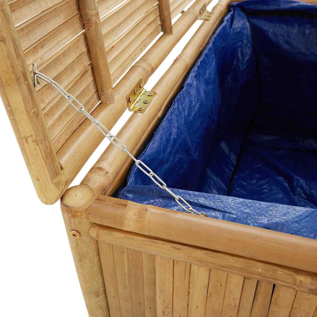 Boîte de rangement jardin bambou naturel 110 x 52 x 55 cm - PANGIVO - Image 6