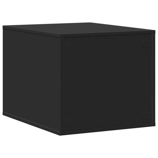 Meuble de bac à litière bois d'ingénierie noir 59 x 47 x 42 cm - PANGIVO - Image 6