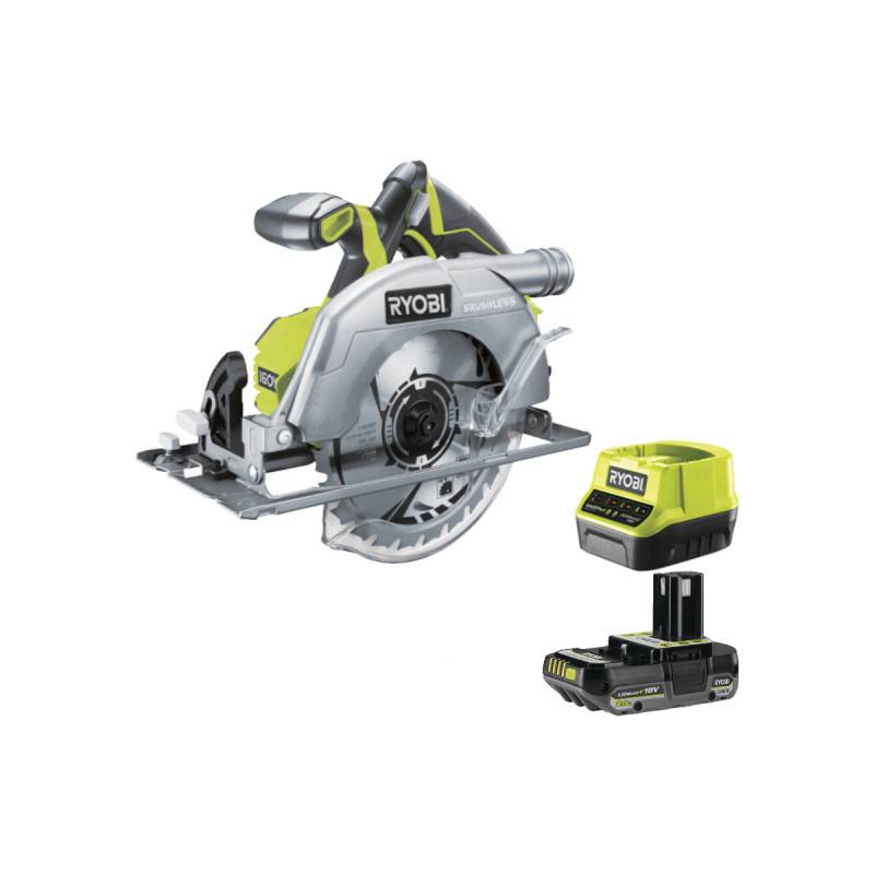 Ryobi - Pack RYOBI Scie circulaire R18CS7-0 - 18V One+ Brushless - 1 Batterie 2.0Ah - 1 Chargeur rapide - Image 1