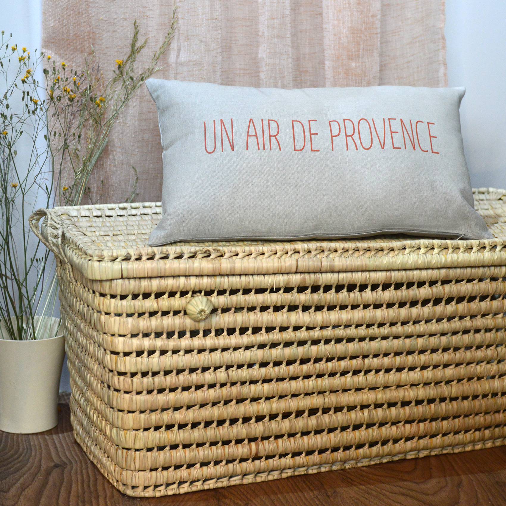 Home Maison - Coussin imprimé "air de Provence" - HOME MAISON - Image 1