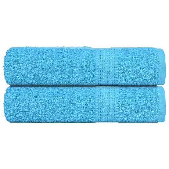 Nappe / serviette coton turquoise 70 x 140 cm - Prolenta premium p319.6 - Image 2