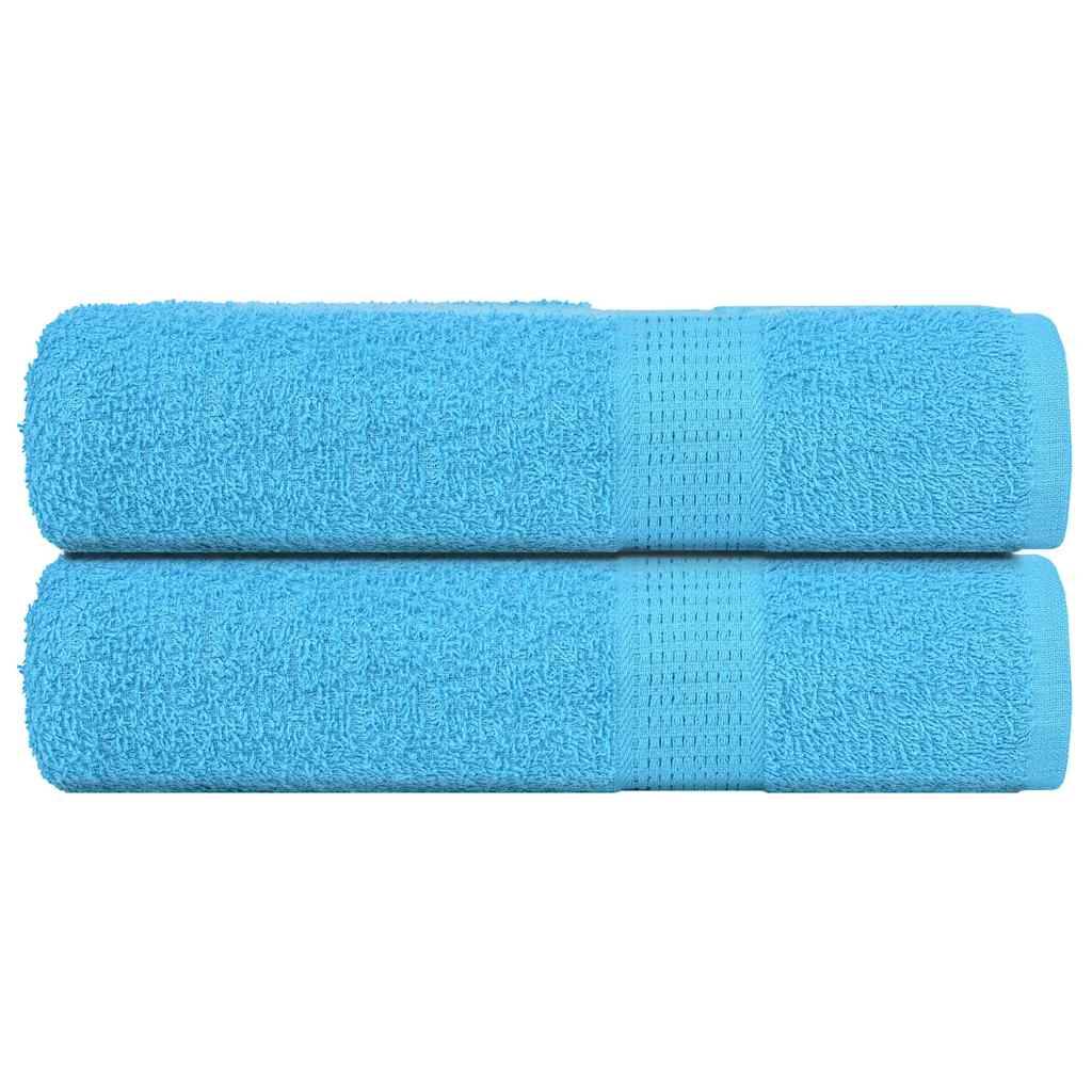 Nappe / serviette coton turquoise  70 x 140 cm  - Prolenta premium p319.6 - Image 2
