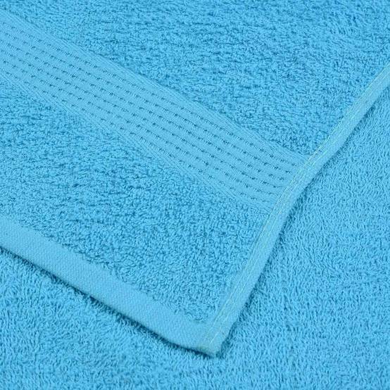 Nappe / serviette coton turquoise 70 x 140 cm - Prolenta premium p319.6 - Image 6