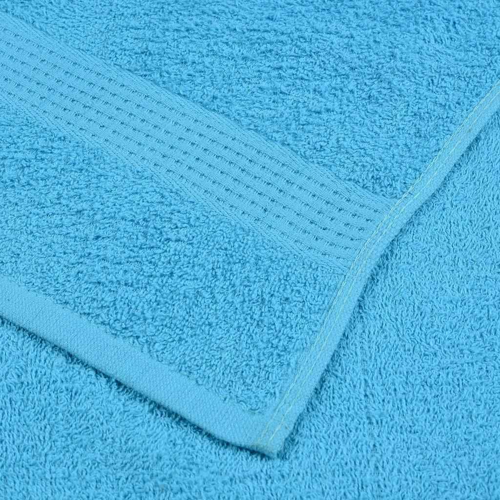 Nappe / serviette coton turquoise  70 x 140 cm  - Prolenta premium p319.6 - Image 6