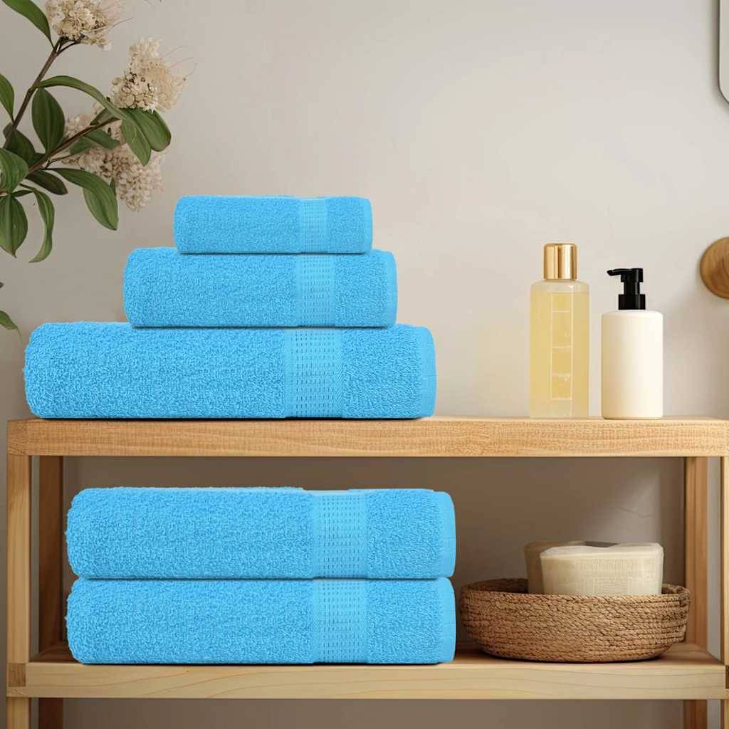 Nappe / serviette coton turquoise  70 x 140 cm  - Prolenta premium p319.6 - Image 3