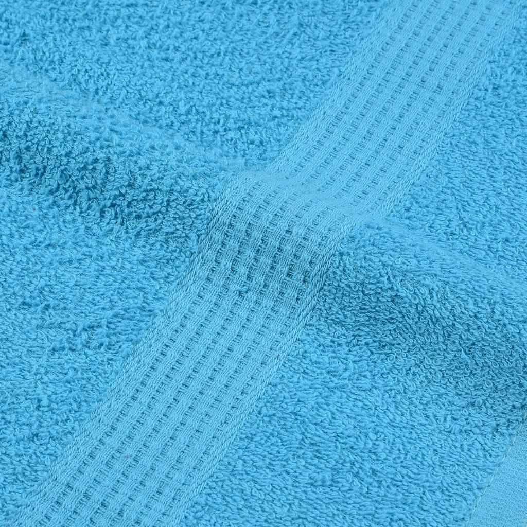 Nappe / serviette coton turquoise  70 x 140 cm  - Prolenta premium p319.6 - Image 7