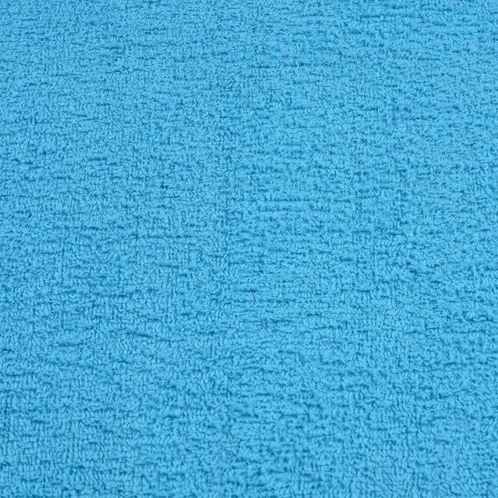 Nappe / serviette coton turquoise  70 x 140 cm  - Prolenta premium p319.6 - Image 5