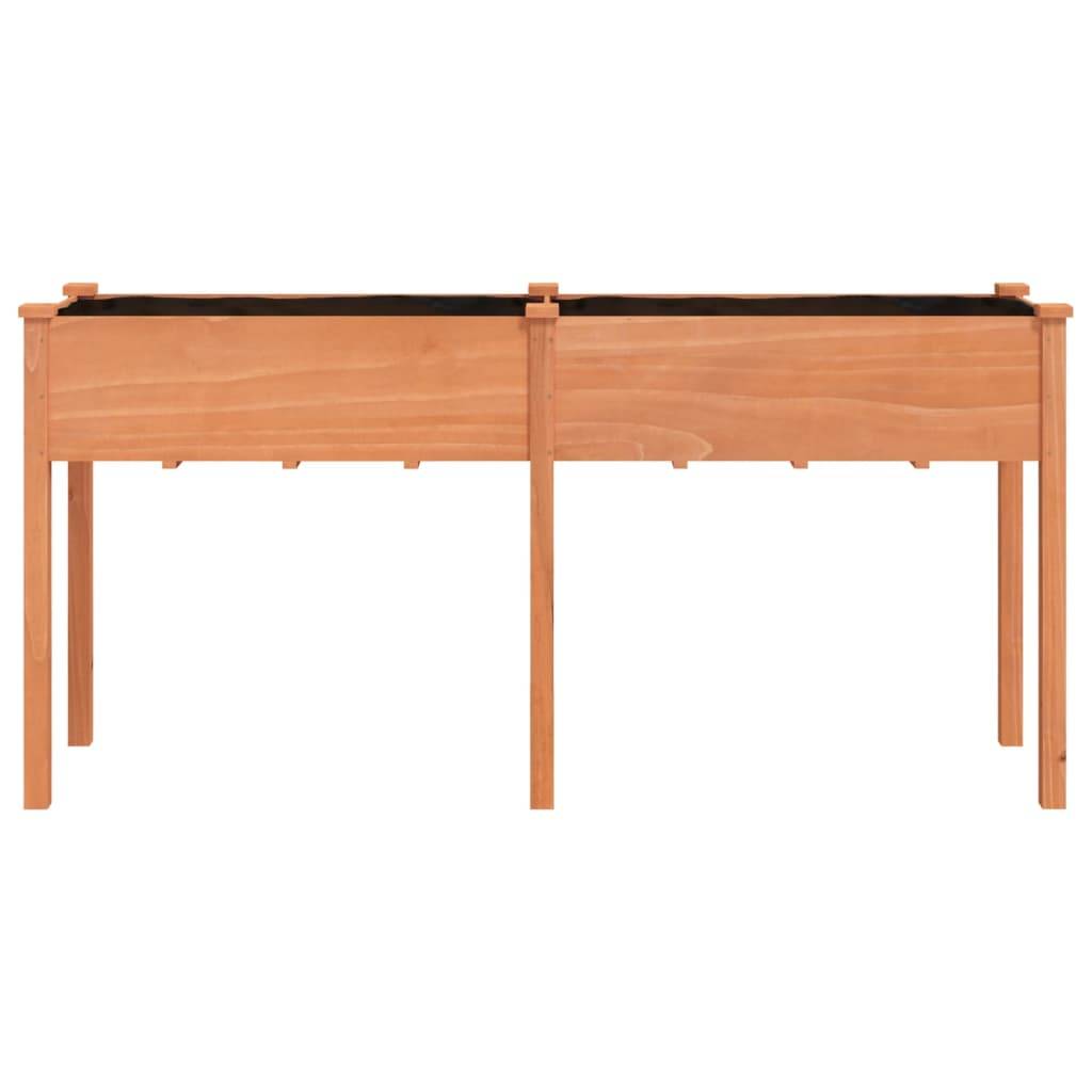 Vidaxl - Jardinière avec doublure marron 161x45x76 cm bois massif sapin vidaXL 364237 - Image 9