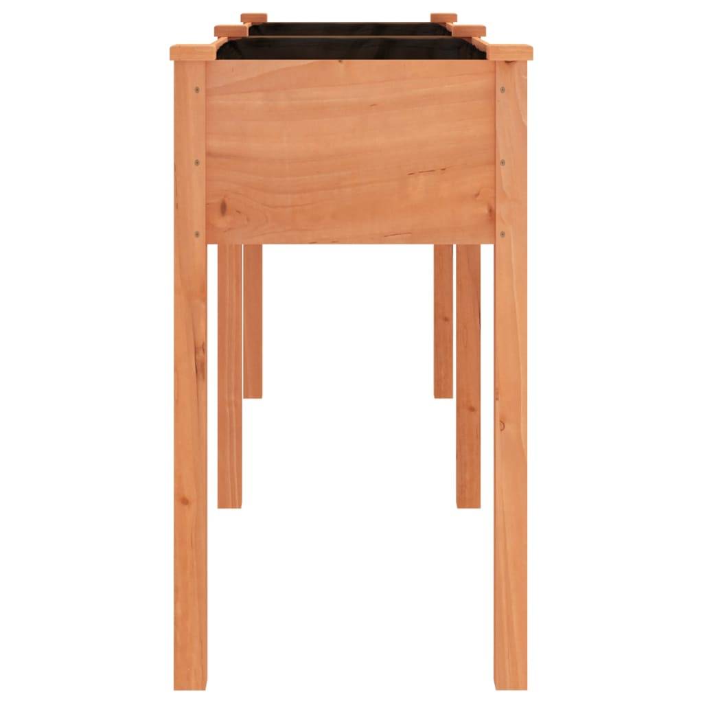 Vidaxl - Jardinière avec doublure marron 161x45x76 cm bois massif sapin vidaXL 364237 - Image 6