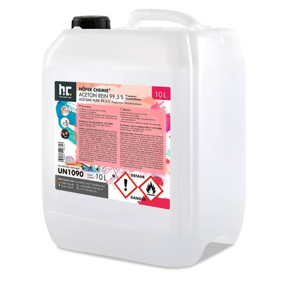 Acétone pur 99,5% Höfer Chemie® en bidon de 10 L x 1 - Image 1