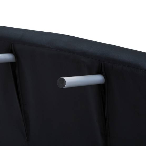 Canapé-lit 3 en 1, lit d'appoint, fauteuil avec coussins, noir - Image 10