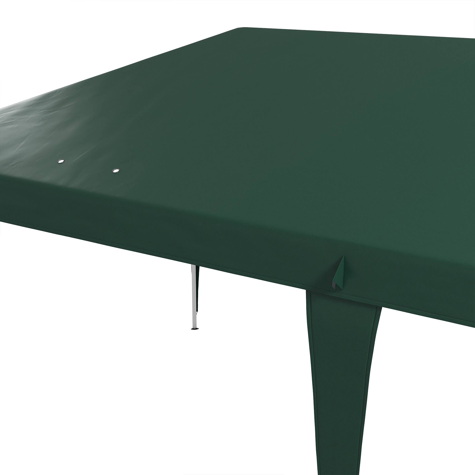 Tonnelle de jardin 6 x 3 m, réglable en hauteur sur 3 niveaux, sac de transport, structure en acier anti-UV, verte - Image 10